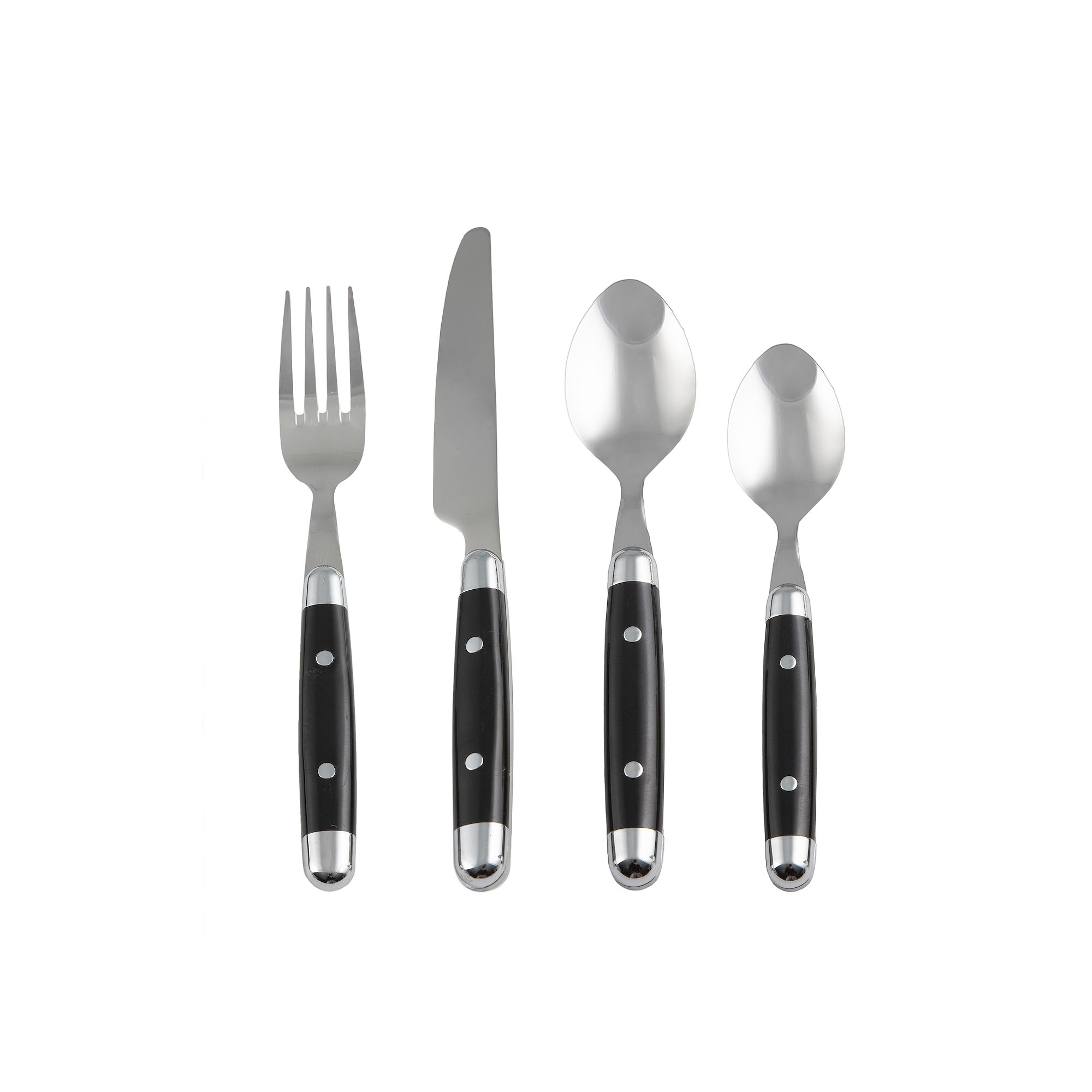 Cambridge Jubilee 16-pc. Flatware Set, Black