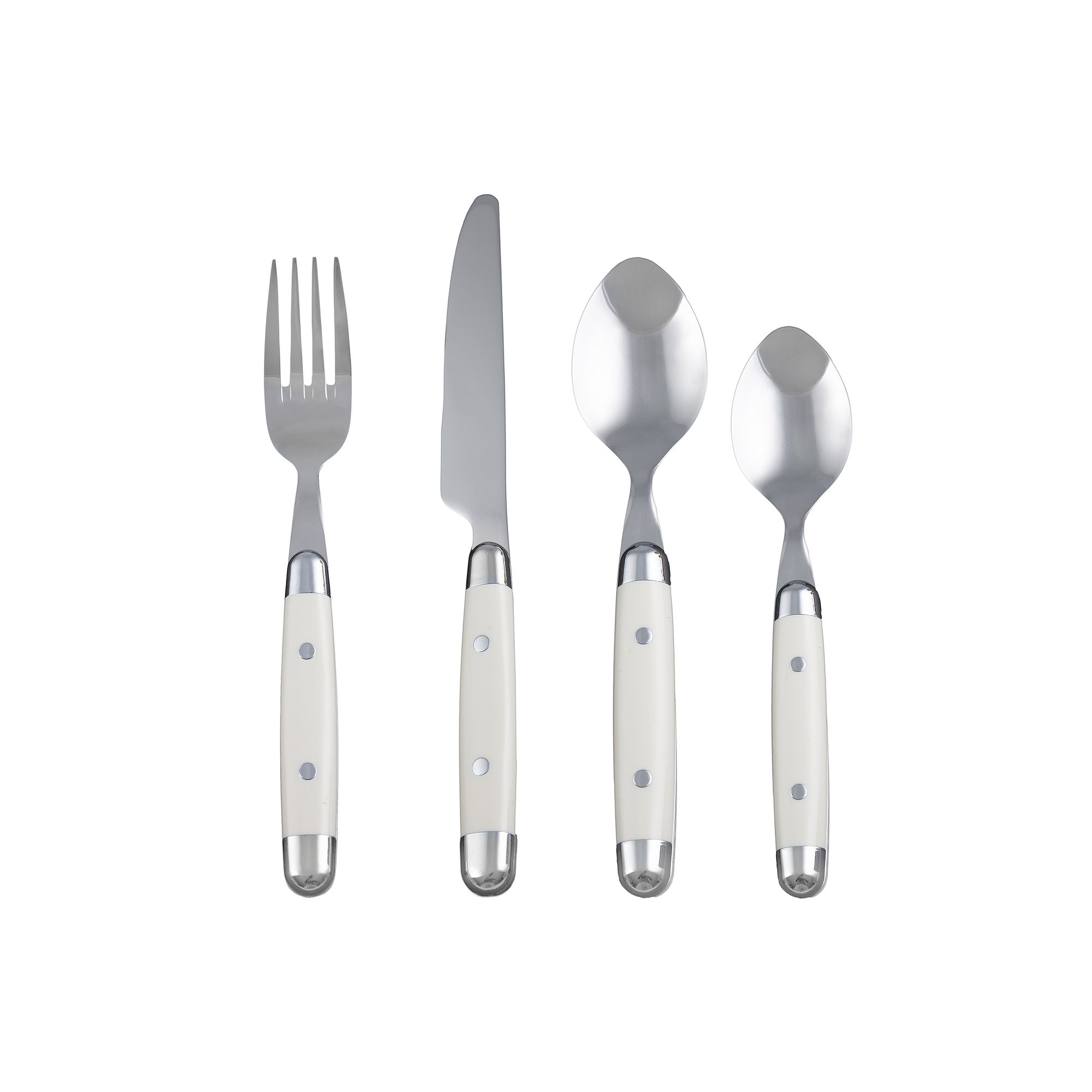 Cambridge Jubilee 16-pc. Flatware Set, White