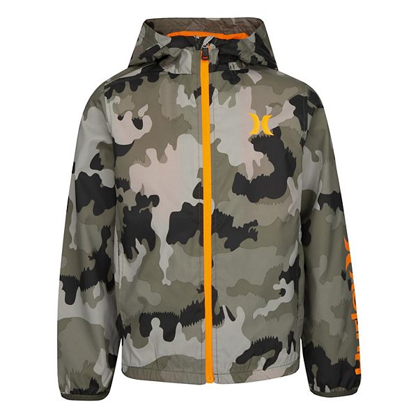 Boys 8-20 Hurley Core Printed Windbreaker Jacket