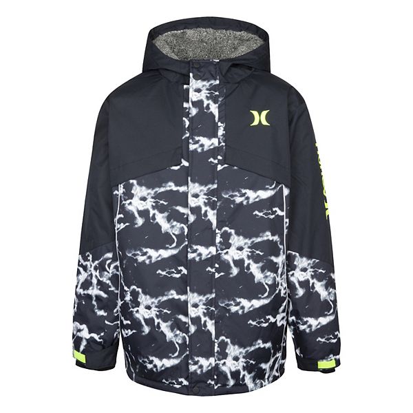 Boys 8-20 Hurley Printed Heavyweight Ski Jacket