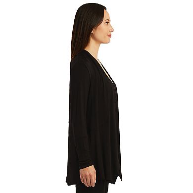 Women's AB Studio Pointed Hem Drape Front Cardigan