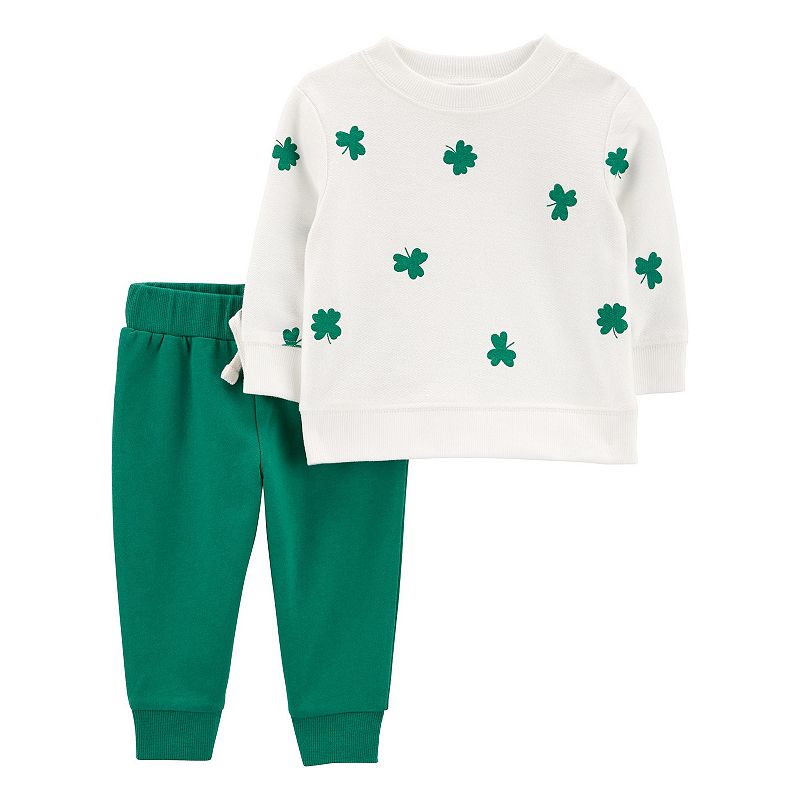 Baby Carters 2-Piece St. Patricks Day Top & Pant Set, Infant Girls, Size
