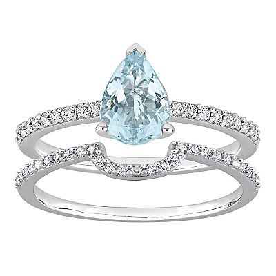 Aquamarine ring kohls clearance