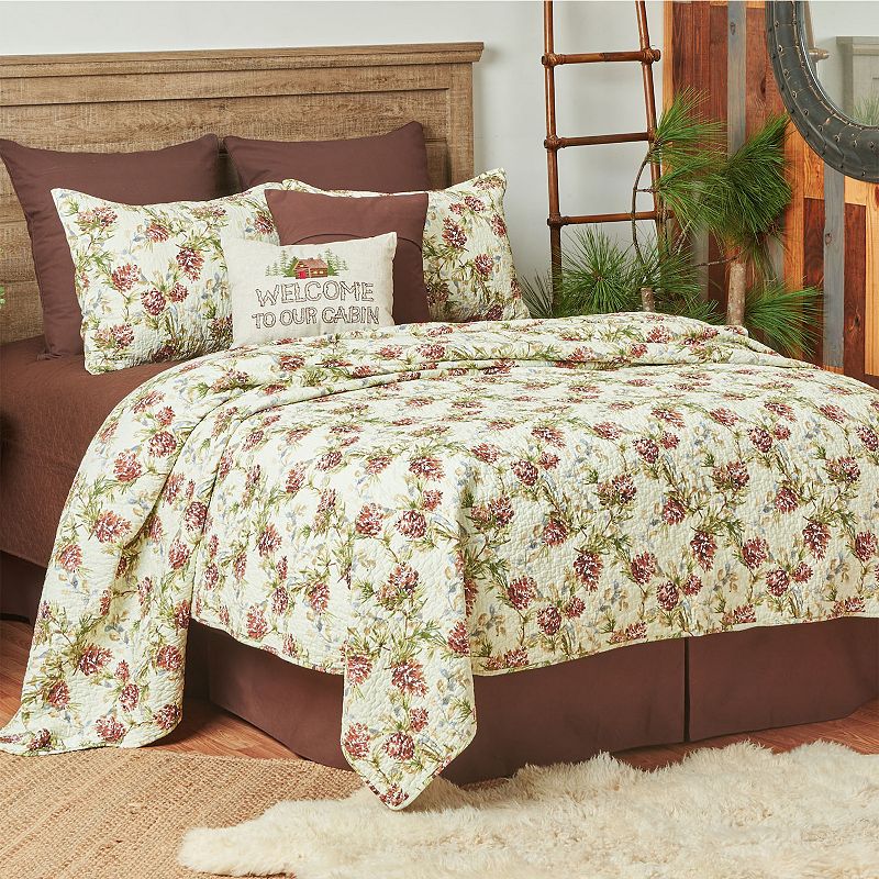 66512623 C&F Home Cooper Pines Quilt Set with Shams, Brown, sku 66512623