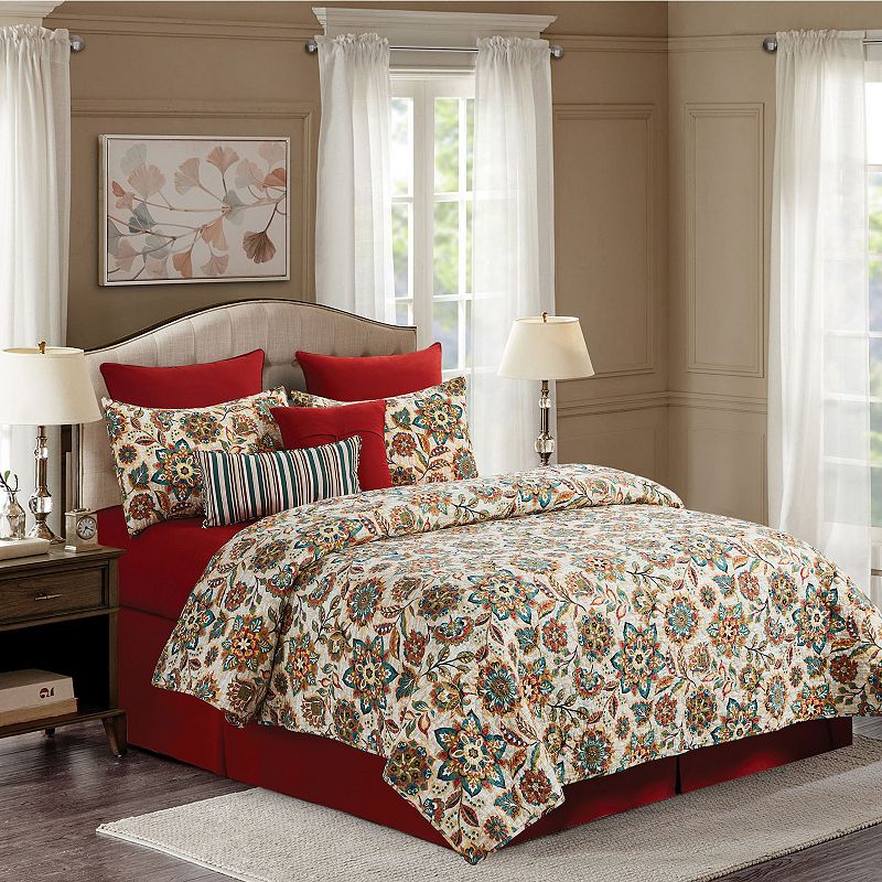 C&F Home Fiona Quilt Set with Shams, Brown, Full/Queen