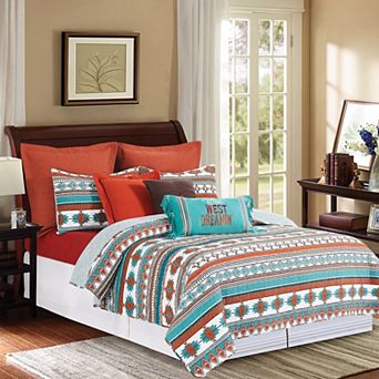 C&F Home Aqua Valley 3 pc Quilt Set with Shams