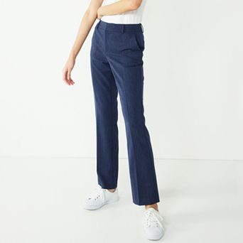 Petite Nine West Barely Bootcut Pants