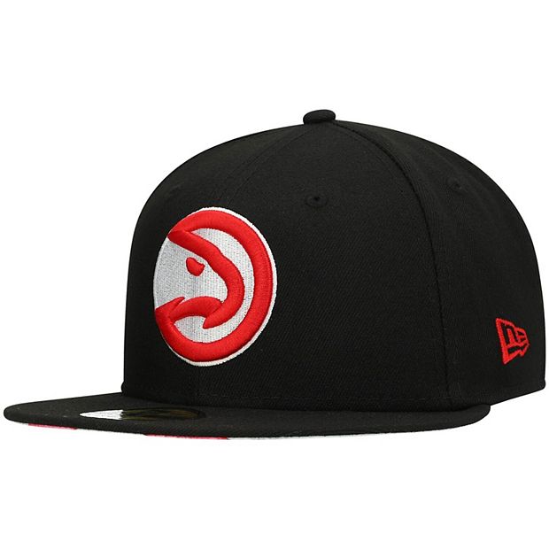 Atlanta Hawks New Era 59fifty Fitted Hat Unisex Red/White Used