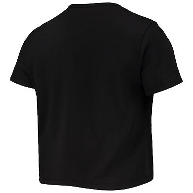 Women's ZooZatz Black Minnesota United FC Solid Cropped T-Shirt