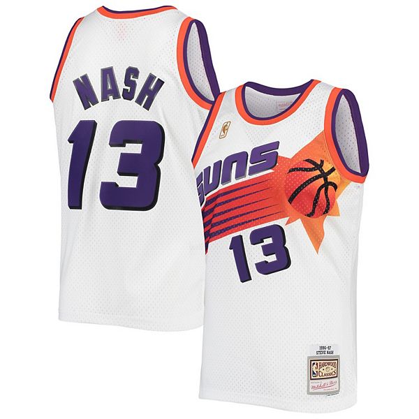 Men's Los Angeles Lakers Steve Nash Mitchell & Ness White 2012 Authentic  Player Jersey