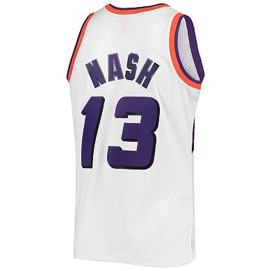 Men's Mitchell & Ness Steve Nash White Phoenix Suns 1996-1997 Authentic Hardwood Classics Swingman Jersey