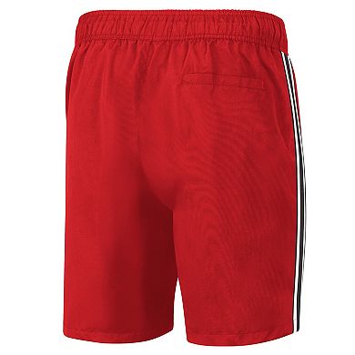 Men's G-III Sports by Carl Banks Red Atlanta Hawks Sand Beach Volley Swim Shorts