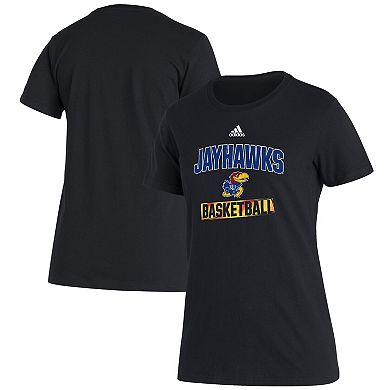 Women's adidas Black Kansas Jayhawks Bench T-Shirt
