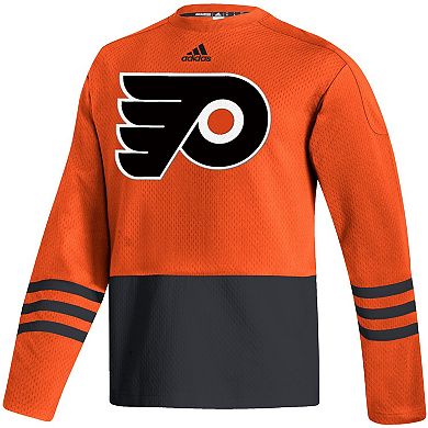 Men's adidas Orange Philadelphia Flyers Logo AEROREADY Pullover Sweater