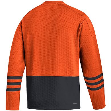 Men's adidas Orange Philadelphia Flyers Logo AEROREADY Pullover Sweater