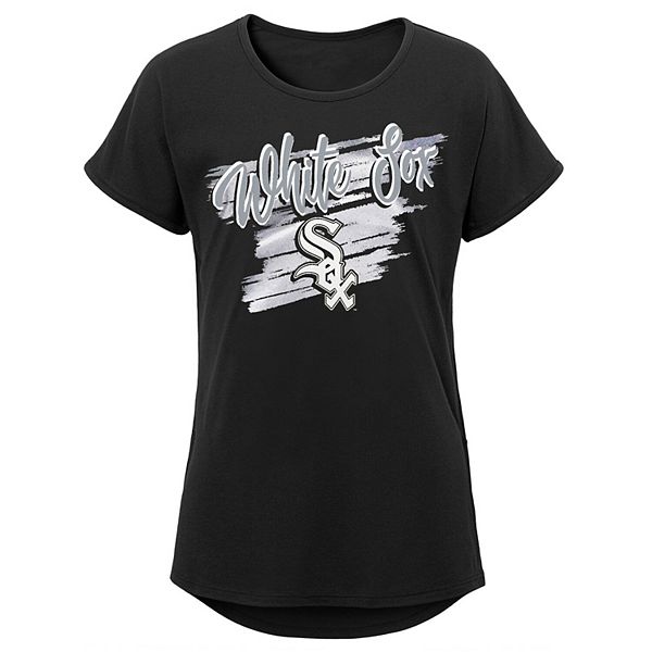 Girls Youth Black Chicago White Sox Dream Scoop-Neck T-Shirt