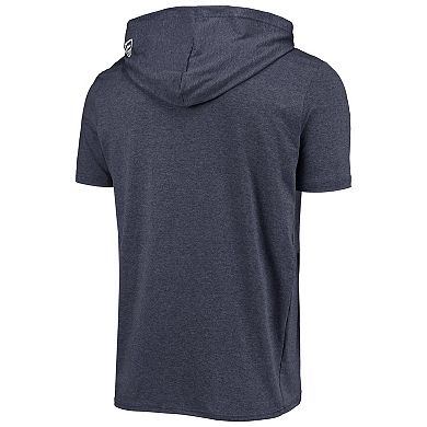 Men's New Era Heathered Navy Milwaukee Brewers Hoodie T-Shirt
