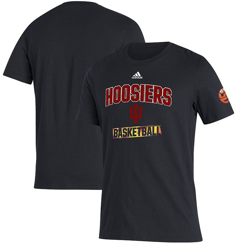 Mens adidas Black Indiana Hoosiers Amplifier T-Shirt, Size: Small