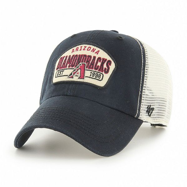 Men's '47 Black Arizona Diamondbacks Penwald Clean Up Trucker Snapback Hat