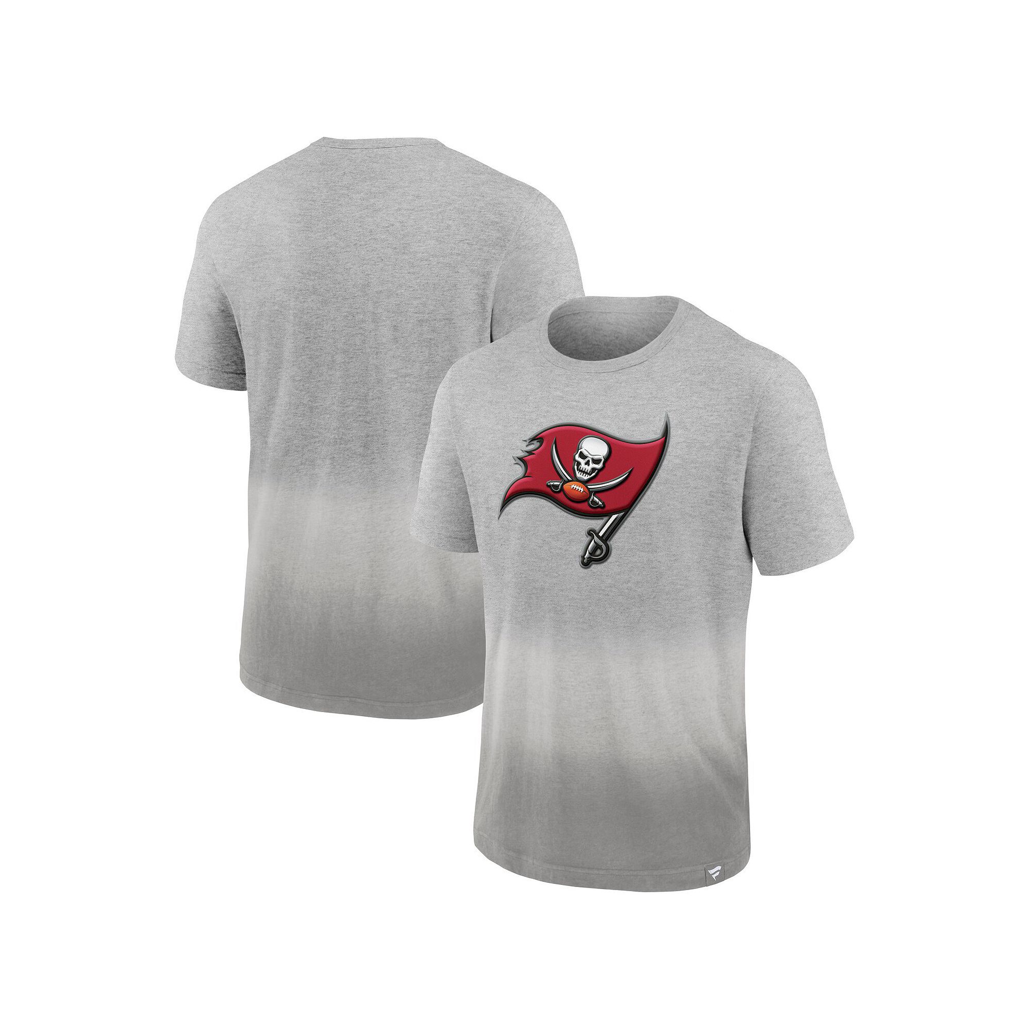 Mens Fanatics Branded Heathered Gray/Gray Tampa Bay Buccaneers Team Ombre 