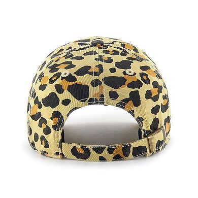 Women's '47 Miami Marlins Tan Cheetah Clean Up Adjustable Hat