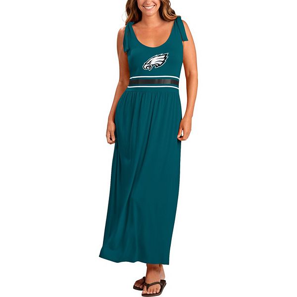 Philadelphia Eagles G-III 4Her by Carl Banks Women's Kick-Off Maxi Dress -  Midnight Green