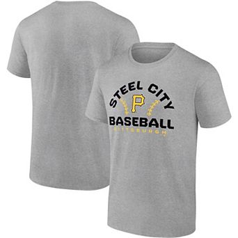 Men's Fanatics Branded Gray Pittsburgh Pirates Iconic Go for Two T-Shirt