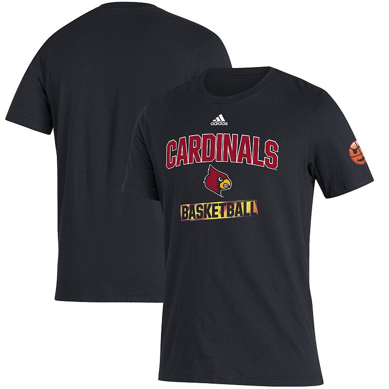 Mens adidas Black Louisville Cardinals Amplifier T-Shirt, Size: Small