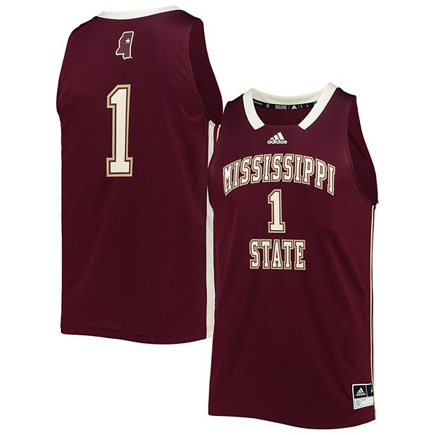 Men's Maroon Mississippi State Bulldogs Basketball Jersey