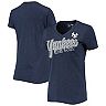 Women's G-III 4Her by Carl Banks Navy New York Yankees First Place V-Neck T-Shirt