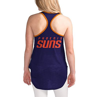 Women's G-III Sports by Carl Banks Purple Phoenix Suns Showdown Burnout Tank Top