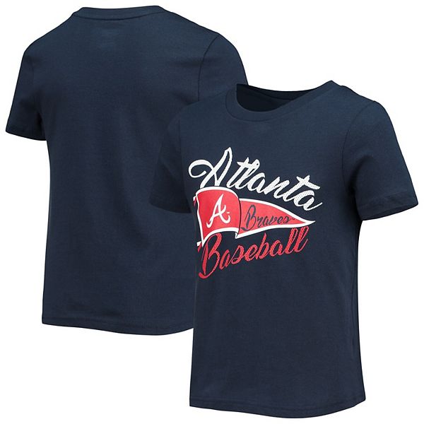 MLB Team Apparel Toddler Atlanta Braves Navy 2-Piece Set