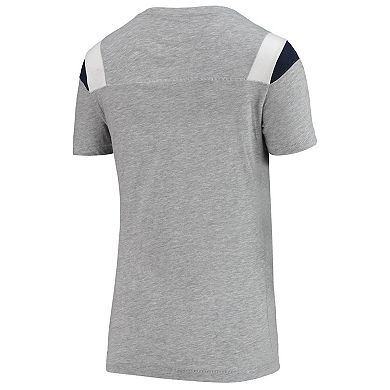 Women's Gray Dallas Cowboys Peggy Scoop-Neck T-Shirt