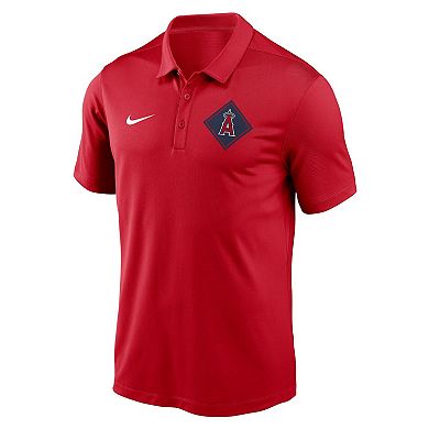 Men's Nike Red Los Angeles Angels Diamond Icon Franchise Performance Polo