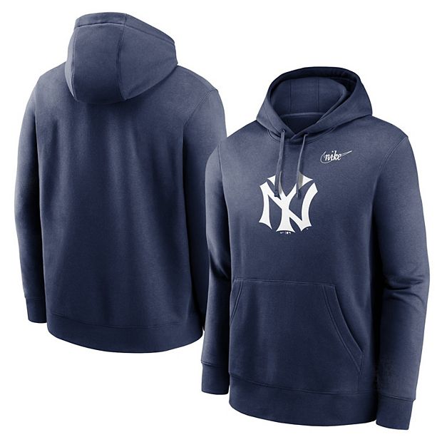 Youth New York Yankees Navy Cooperstown Collection Retro Logo Pullover  Hoodie