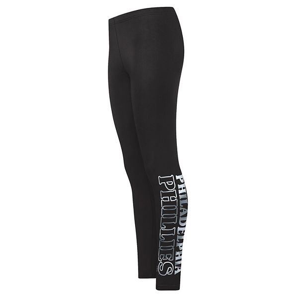 Women's G-III 4Her by Carl Banks Black Philadelphia Phillies Stadium  Lightweight Leggings