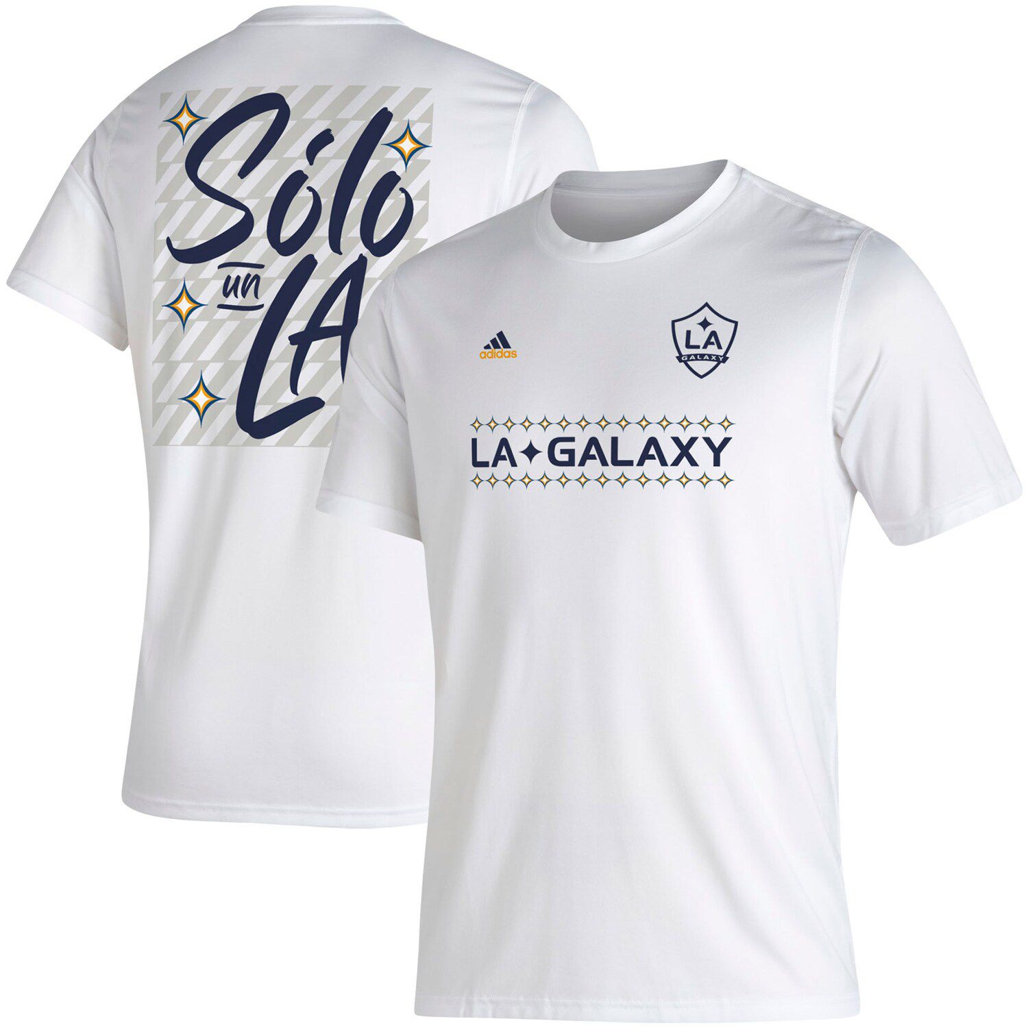 Men's Adidas White La Galaxy 2023 Pride Pre-Match Top Size: Medium