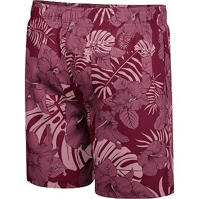 Men's Colosseum Maroon Mississippi State Bulldogs The Dude Swim Shorts