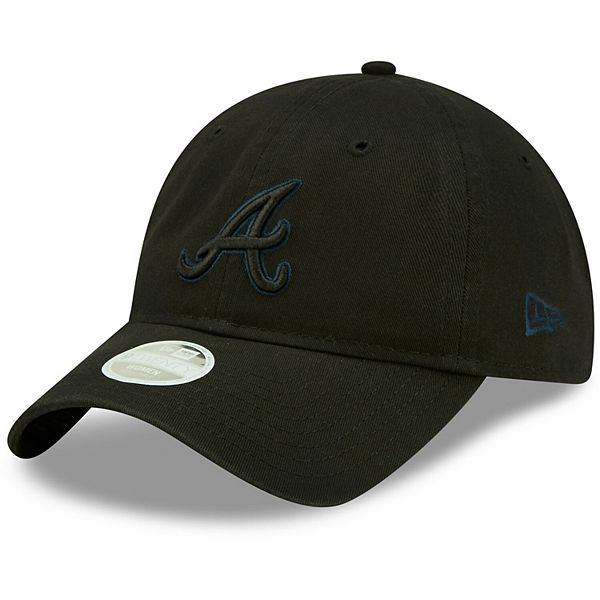 all black braves hat