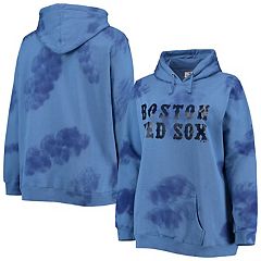 Women's Fanatics Branded Heather Gray Boston Red Sox Script Favorite Lightweight Fitted Pullover Hoodie