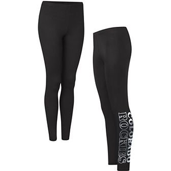 Women's G-III 4Her by Carl Banks Black Colorado Rockies Stadium Leggings