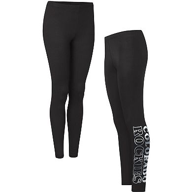 Women's G-III 4Her by Carl Banks Black Colorado Rockies Stadium Leggings