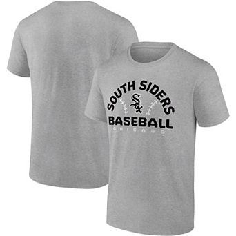 Men's Fanatics Branded Gray Chicago White Sox Iconic Go for Two T-Shirt
