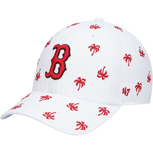 Women's '47 White Boston Red Sox 2022 MLB Spring Training Confetti Clean Up  Adjustable Hat