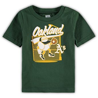 Infant Green Oakland Athletics On the Fence T-Shirt