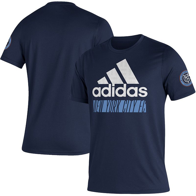 Mens adidas Navy New York City FC Creator Vintage AEROREADY T-Shirt, Size:
