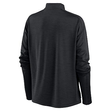 Women's Nike Black Chicago White Sox Primetime Local Touch Pacer Quarter-Zip Top