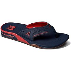 Atlanta Braves MLB Mens Memory Foam Slide Slippers