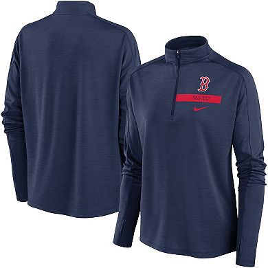 Women's Nike Navy Boston Red Sox Primetime Local Touch Pacer Quarter-Zip Top