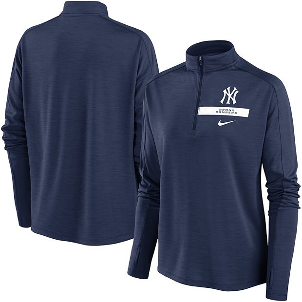 Women's Nike Navy New York Yankees Pacer Quarter-Zip Top